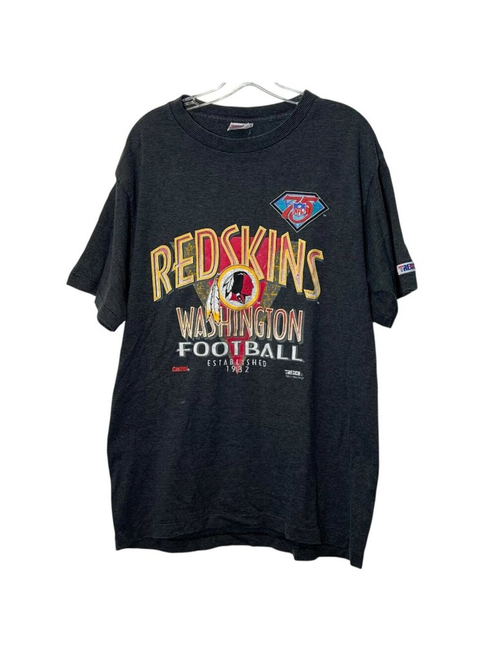 Washington Redskins Trench Ultra XL Vintage Single Stitch 1994 Graphic T-Shirt